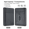 ROUGH FIT RFID Blocking Credit Card Holder, Minimalist Leather Wallet,