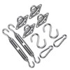 Shade Sail Hardware Kit 304 Stainless Steel S Hook M6