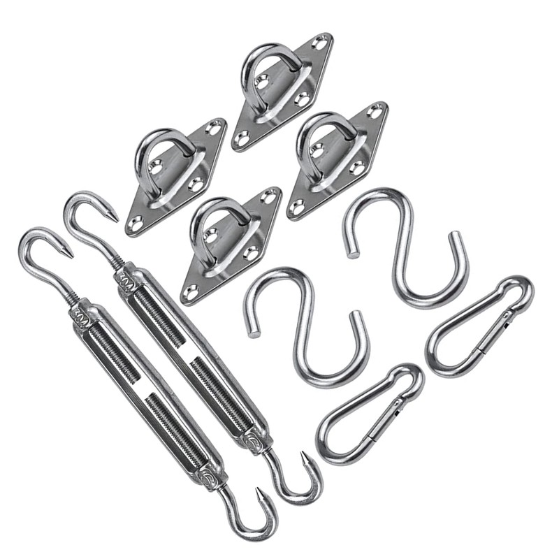 Shade Sail Hardware Kit 304 Stainless Steel S Hook M6