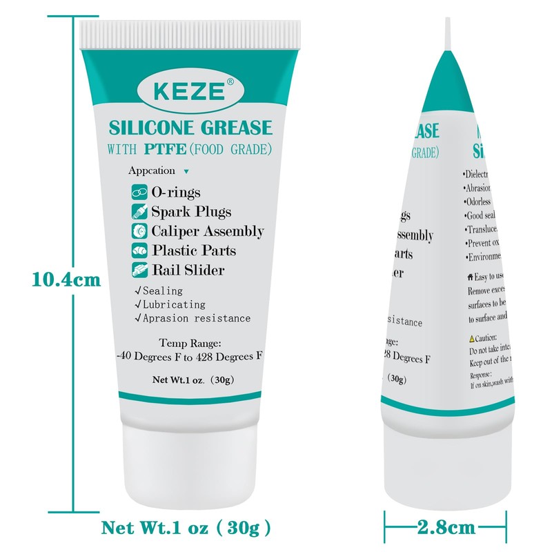 KEZE PTFE Lube Silicone Grease 92003 for Automotive Plastic Lubricating