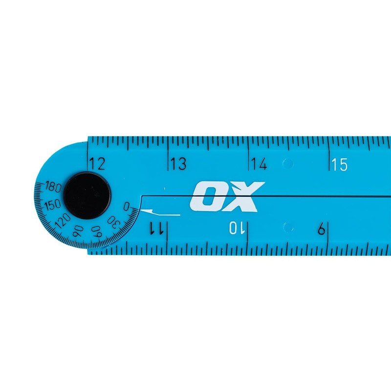 OX Tools Pro 24 Inch Cyan Imperial Tuff Construction Ruler
