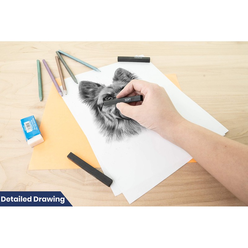 Pacific Arc - Barras de carbón comprimidas para dibujar, dibujar