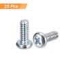 sourcing map #10-24x1/2" Pan Head Phillips Machine Screws, 25pcs Zinc
