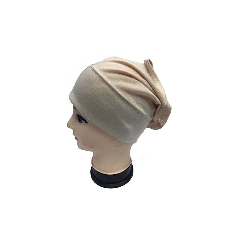 New Under Hijab Scarf Tube Stretchable Bonnet Cap (Nude)