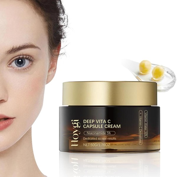 Crema facial Deep Vita C, hidratante con cápsulas de vitamina