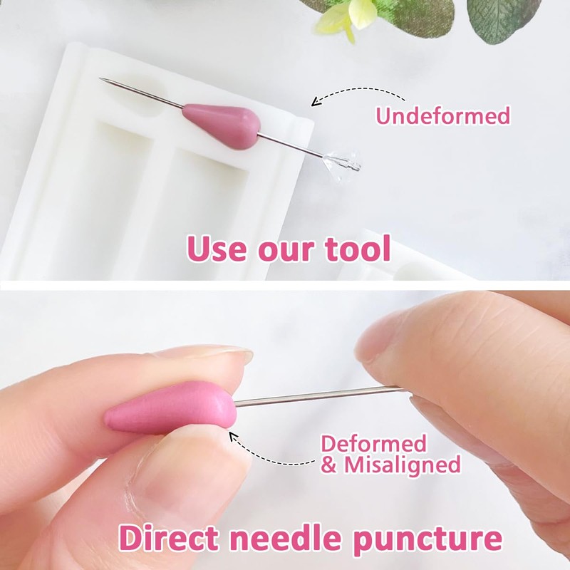 Keoker Polymer Clay Bead Roller & Bead Hole Maker, Polymer