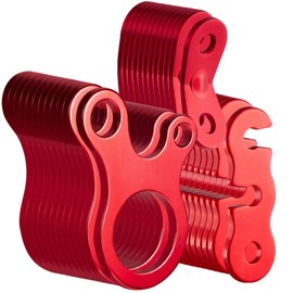 YERGOFE Guyline Tensioner Tent Rope Tensioner - 36PCS - 3 Type Alloy Camping Tent Guyline Cord Adjuster Combination Camping Gear, Red