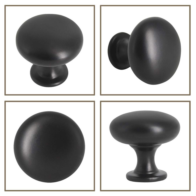 Probrico 10 Pieces Solid Cabinet Door Knob Dresser Handle Mushroom