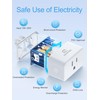 EIGHTREE Mini Smart Plug 𝟓𝐆𝐇𝐳 𝐖𝐢-𝐅𝐢 𝐂𝐨𝐦𝐩𝐚𝐭𝐢𝐛𝐥𝐞 𝟏𝟓𝐀, 𝗘𝗻𝗲𝗿𝗴𝘆 𝗠𝗼𝗻𝗶𝘁𝗼𝗿𝗶𝗻𝗴,