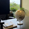 Abbott Collection 57-LATITUDE-05 Spinning Small Decorative Globe, White/Silver, 11" H