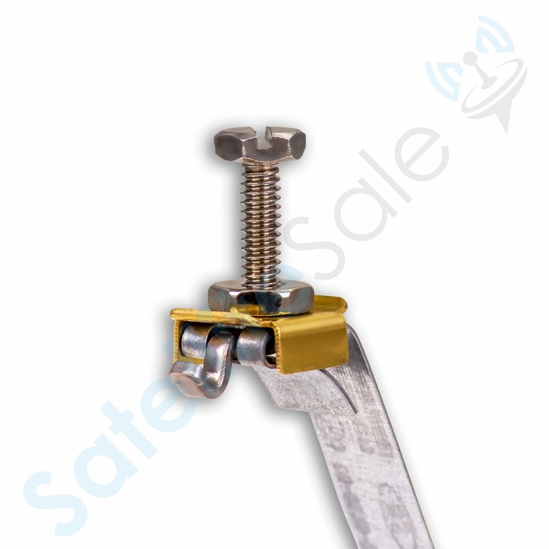 SatelliteSale Galvanized Steel Grounding Strap 12" Flexible and Adjustable Pack