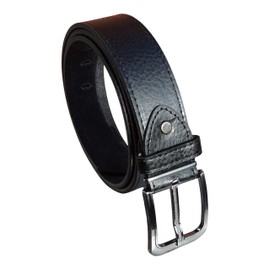 Men's Leather Belt, Trouser Belts for Men, 1.5" Wide, Stylish Belt for Jeans (Black, XXL)