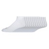 WILSON Men's 12-Pack Basic Low-Cut Socks, White, 6-12