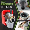 CARBBIA Red Motorized Bike Carburetor for 2 Stroke 49cc 50cc
