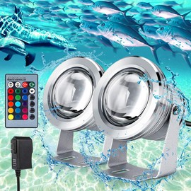 RGB Underwater Light Fountain Lamp for Outdoor Decoration 90‑265V (US Plug 100‑240V)
