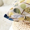 CaliTime Throw Pillow Covers Luxury Chenille Cute Leaves Decorative Cushion