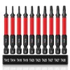 CYLBAQ Impact Triangle Head Screwdriver Bits, 10pcs 65mm S2 Steel