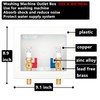 (1 Pack) Lidertik Washing Machine Outlet Box Thread or Sweat
