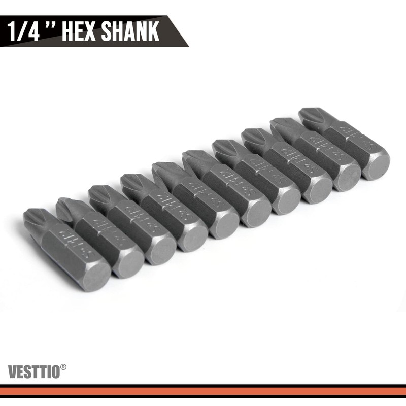 VESTTIO Phillips #2 PH2 Screwdriver Bits Set Drywall Insert Bits