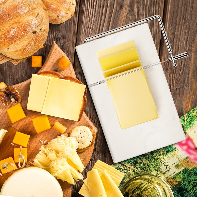 TOPULORS Cheese Slicer with 5 Replacement Upgrade Thick Cutting Wires