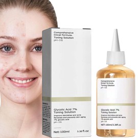 Glykolsäuretoner,Glycolic Acid Toning Resurfacing Solution,Peeling Toner,Glykolsäure Peeling 7%,Glycolic Acid 7% Toning Solution,Feuchtigkeitsspendendes Hautpflegeserum,für Hautunreinheiten und Akne