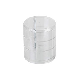 axentia Makeup Organiser, Plastic, Transparent, Diameter Approx. 11.7 cm