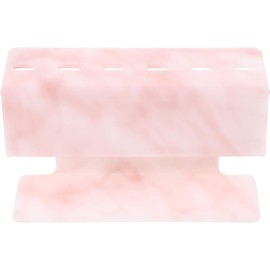 WOONEKY Stylish Marble Pattern Lash Tweezer Holder Display Stand for Organized Storage