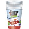 Unique Party 47626 - 9oz Snowman Buddies Christmas Paper Cups,