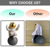 WINUSD Gold Astronaut Statue Decor Astronaut Figures for Room Office