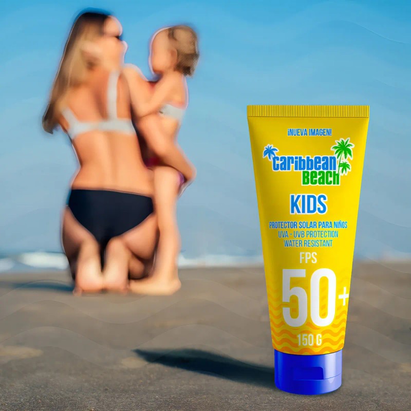 Protector Solar Caribbean Beach Kids Fps Uva Uvb 150g