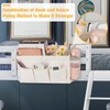 Lilithye Bedside Caddy Organizer with Fixed Straps and Water Bottle