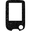 Freestyle Libre Gauge Sticker Glitter Edition (Black Glitter)