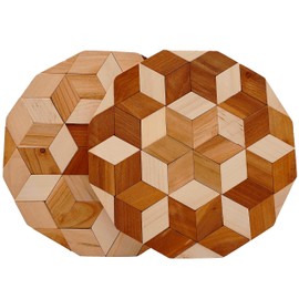 Natural Wood Trivets - Wooden Hot Pads for Kitchen