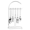 Supreme Housewares 20-Piece Stainless Steel Flatware Set with 1-Piece 12"