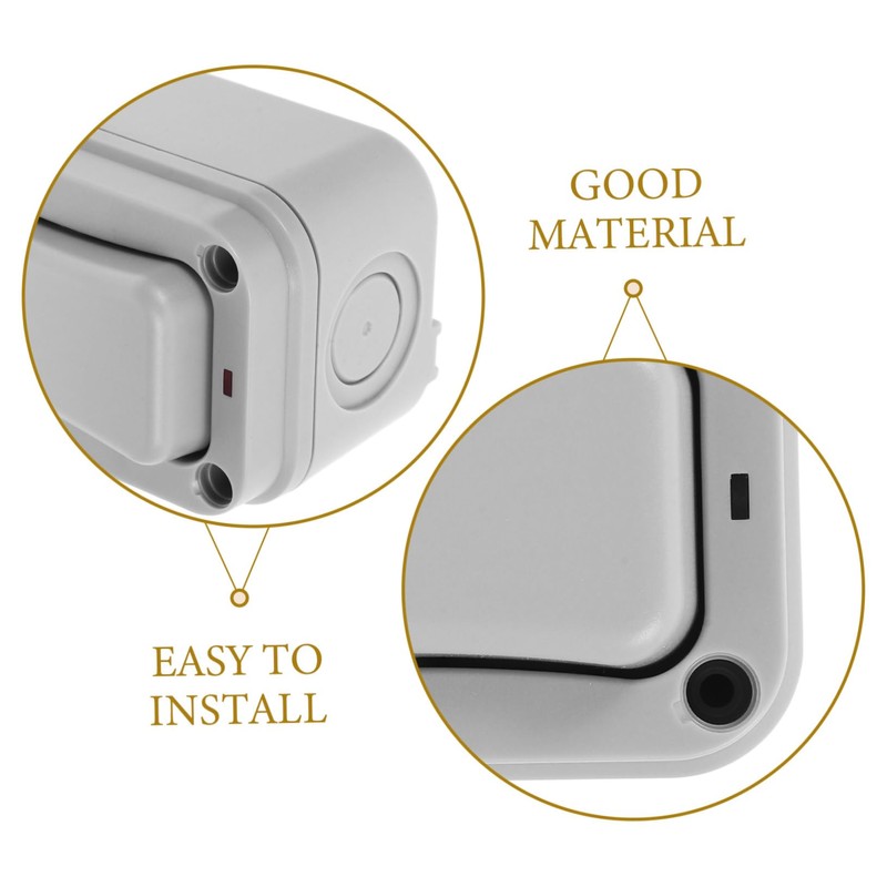 Operitacx Weatherproof Outdoor Switch Rated Dark Grey Surface Mounted Light