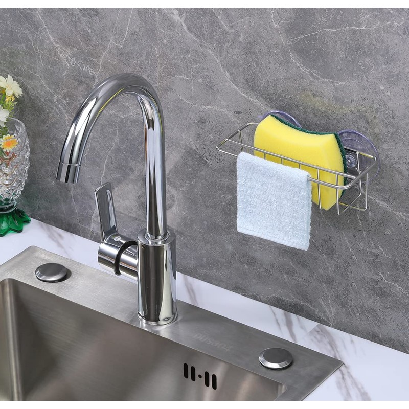 TESOT Sink Caddy Sponge Holder for Kitchen Sink Dish Cloth