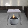 TITIDU Fire Pit Heat Deflector Outdoor Fire Pit Cover Stainless