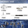 Heartfeltyire Jeans Buttons Replacement 8 Set 17mm Instant Adjustable No