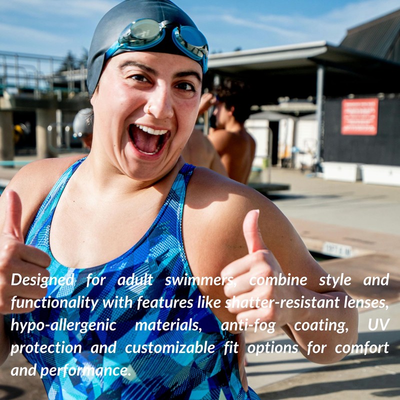 Sporti Antifog Plus Goggle - Clear Lens Blue Frame