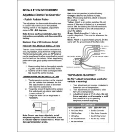 SCHURZ BUY1 GET 1 FREE NEW SCHURZ Adjustable Push-in Thermostatic Fan Control