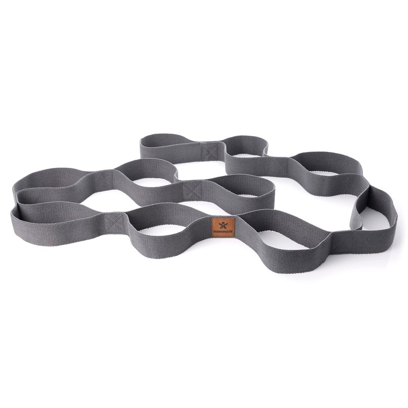 BODYMATE Inelastic Yoga & Stretching Strap with 10 Loops -