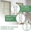 Vertical Blinds Replacement Stem and Gear Used for Headrail, Carrier