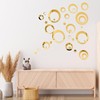 32 Pieces Removable Circle Wall Mirror Sticker Round Decal Acrylic