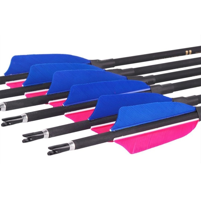 DONGKER Archery Fletchings,20pcs 4" Arrows Turkey Feather Fletching Vanes for