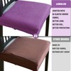 Lawalon Elastic Dining Chair Seat Covers (Purple, Set of 2),