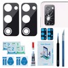 LOZOP 2 Sets S20 FE Rear Camera Lens Glass Replacement
