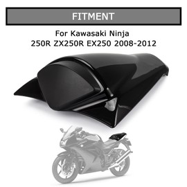 PSLER Rear Seat Cover Rear Seat Fairing Cover for Ninja 250R ZX250R EX250 2008-2012 Black