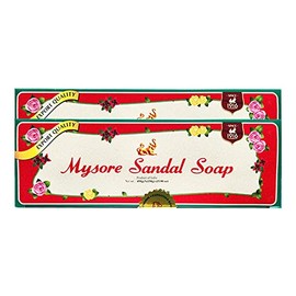 Mysore Sandal Mysore - Jabón de sándalo (150 g, tamaño doble, 6 unidades)