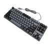 Gaming Keyboard 87 Keys ABS Keycaps RGB Backlit Contrast Color