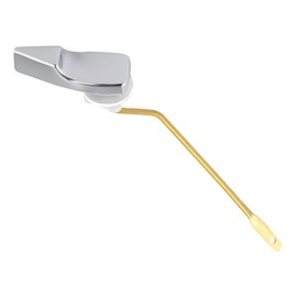 Toilet Handle Replacement Side Mount Toilet Flush Handle Flush Lever for Tank Accessories (Gold)